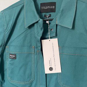 Wildfang The Essential Long Sleeve Coverall Teal Small